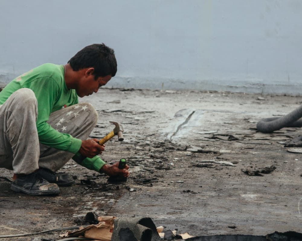 WeatherProtek worker at work
