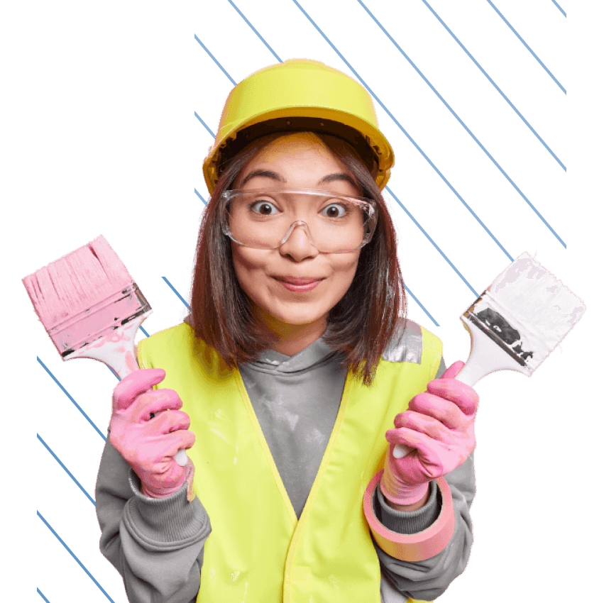 A WeatherProtek painter ready to get to work